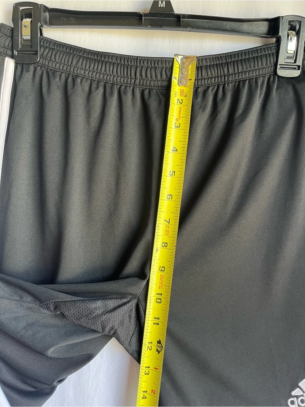 adidas Black and White Athletic Soccer Shorts